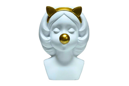 Kitty White Planter 23x17x14cm