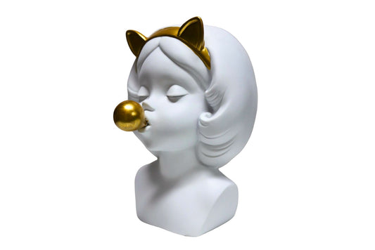 Kitty White Planter 23x17x14cm