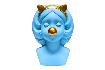 Kitty Blue planter 23x17x14cm