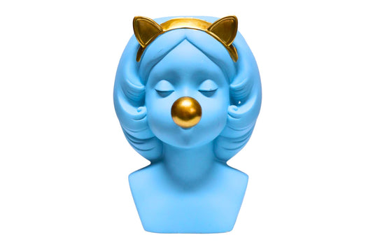 Kitty Blue planter 23x17x14cm