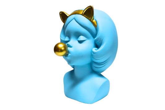 Kitty Blue planter 23x17x14cm