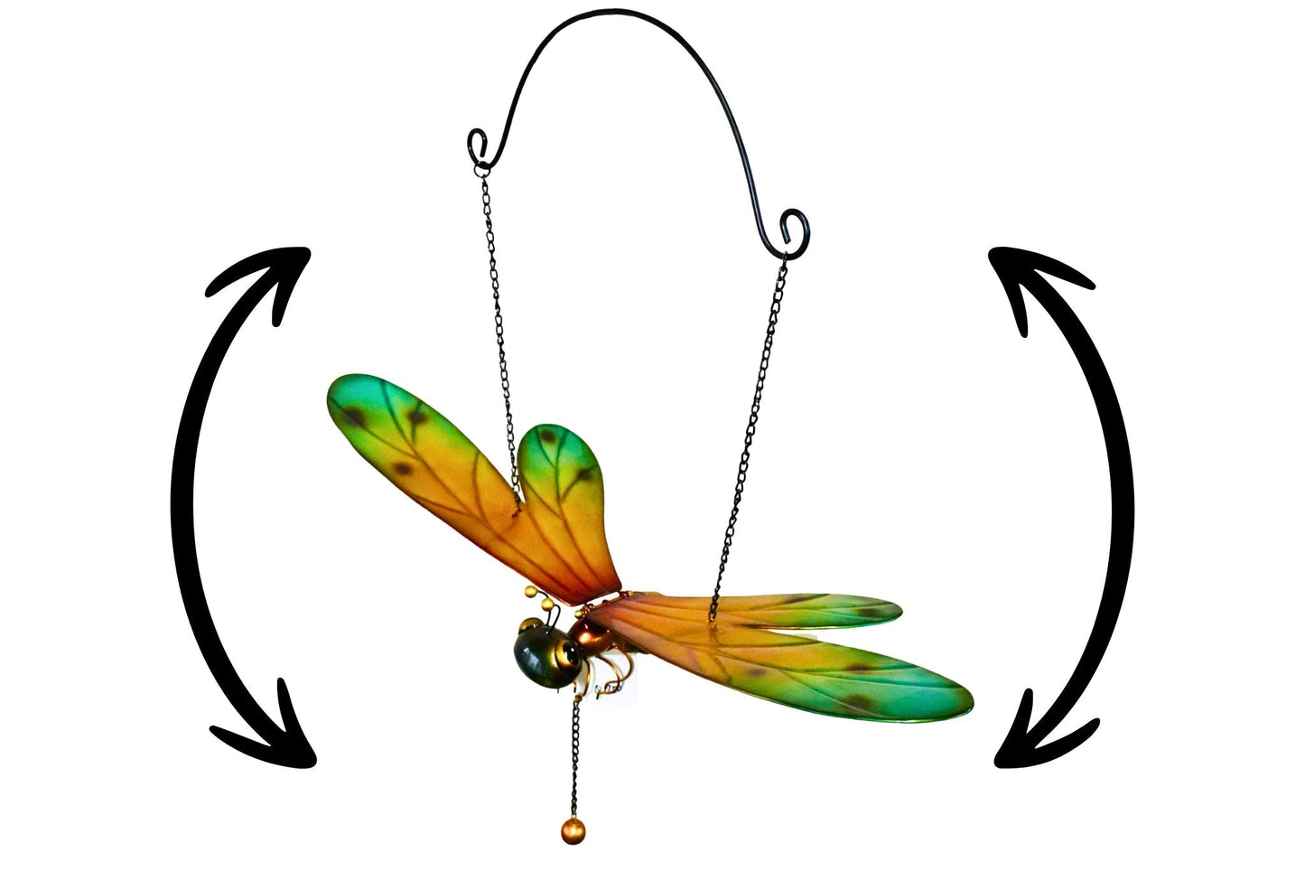 Metal Hanging Butterfly Flapping Wings 74cm