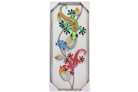 Wall Plaque Gecko 69x29cm