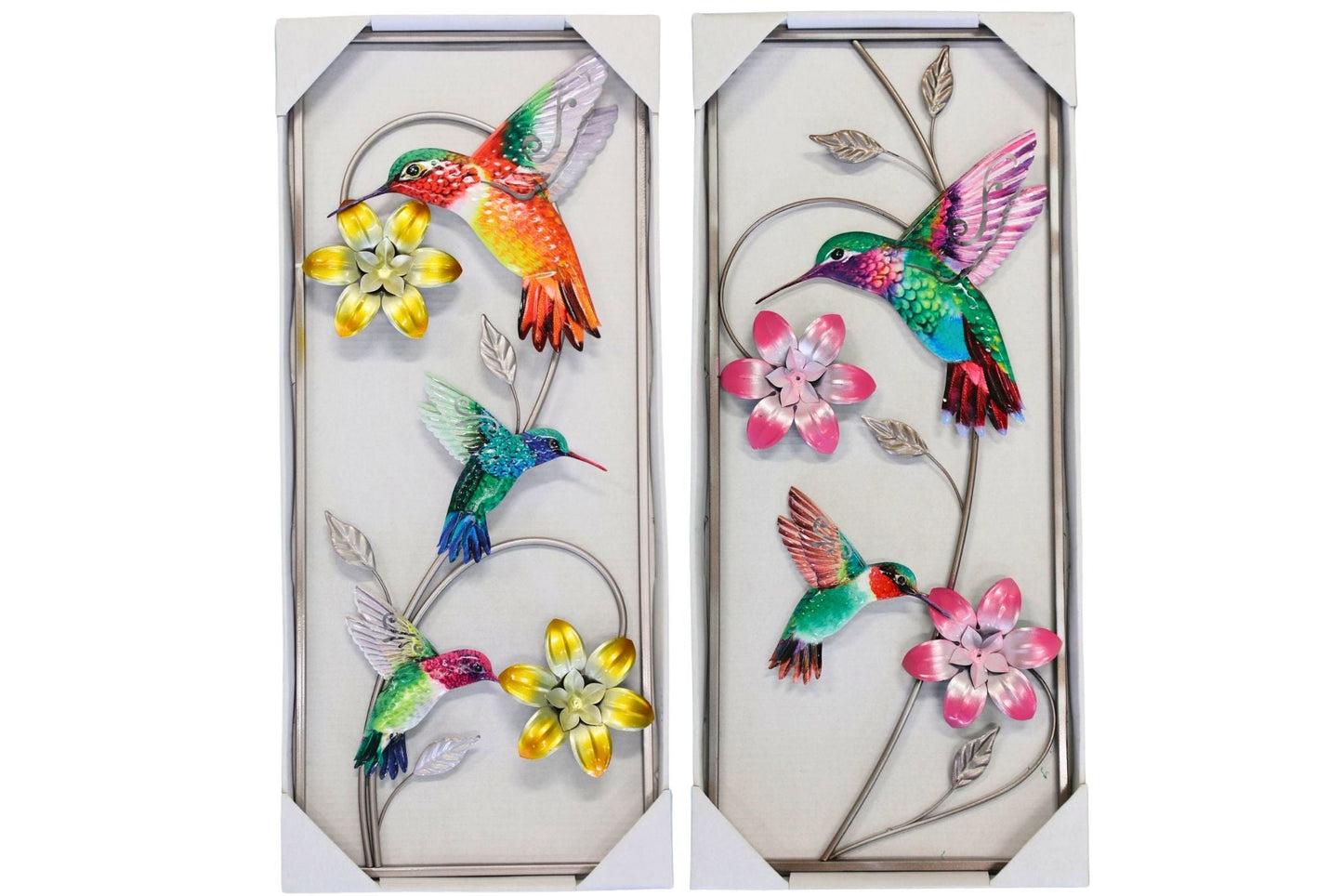 Wall Plaque Hummingbird 69x29cm 2 Asstd