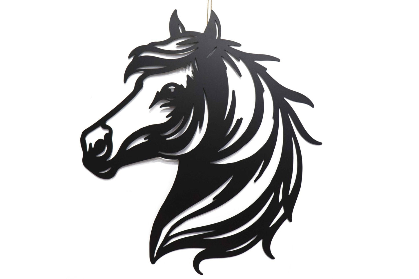 Metal Wall Art Horse 45x51cm
