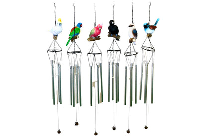 Wind Chime Australian Birds 80cm 6 Asstd