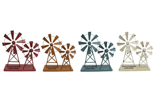 Windmill Twin 30cm + 20cm (Spinning Blades) 4 Asstd