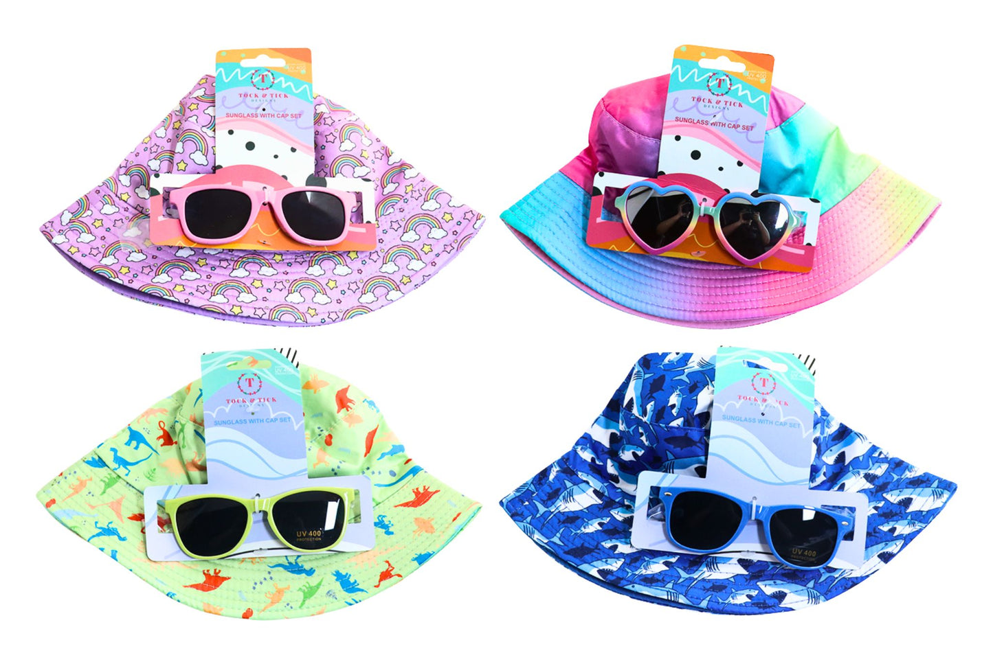 Kids Hat & Sunglasses Set 6 Asstd