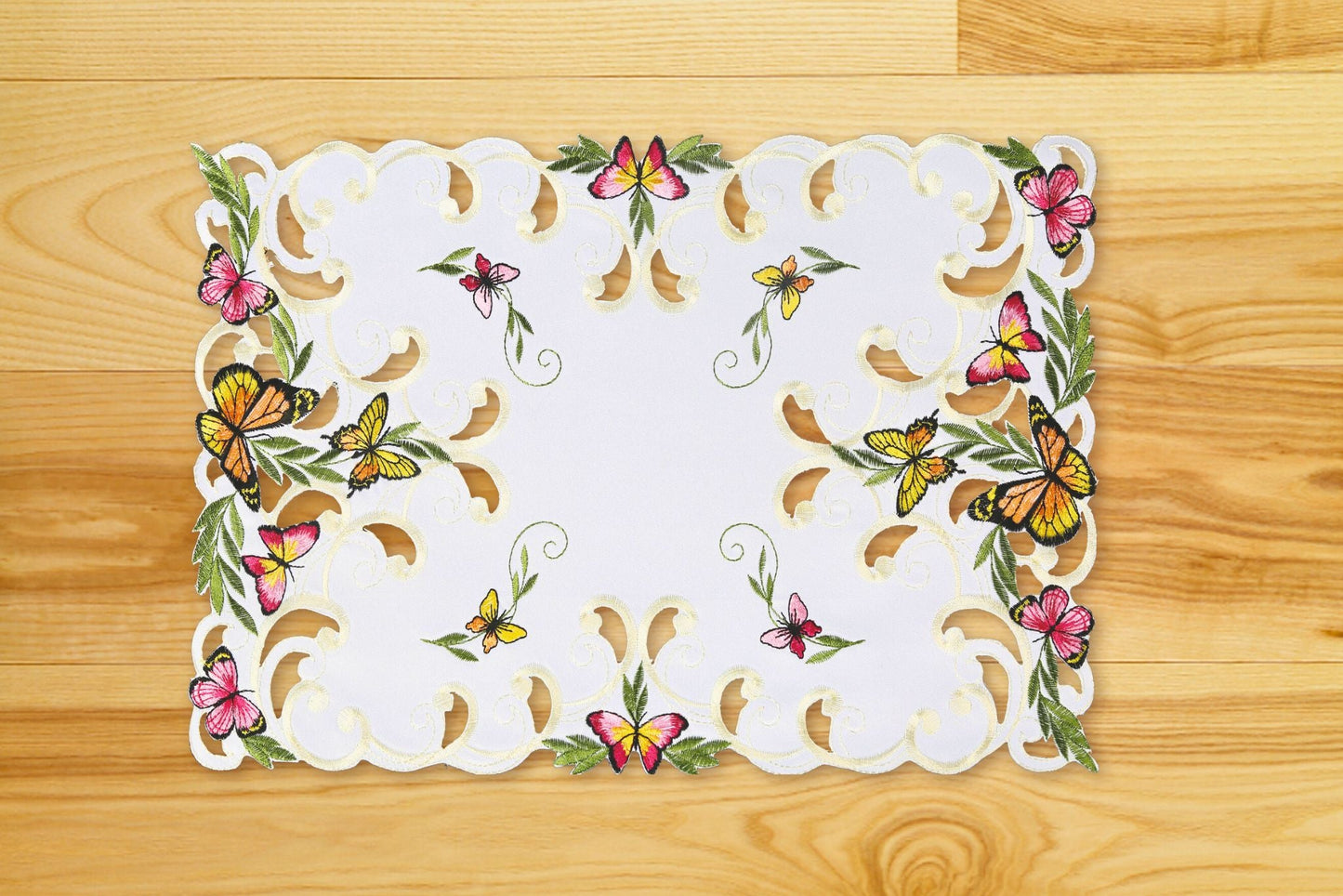 Embroidered Placemat 30x45cm Butterfly