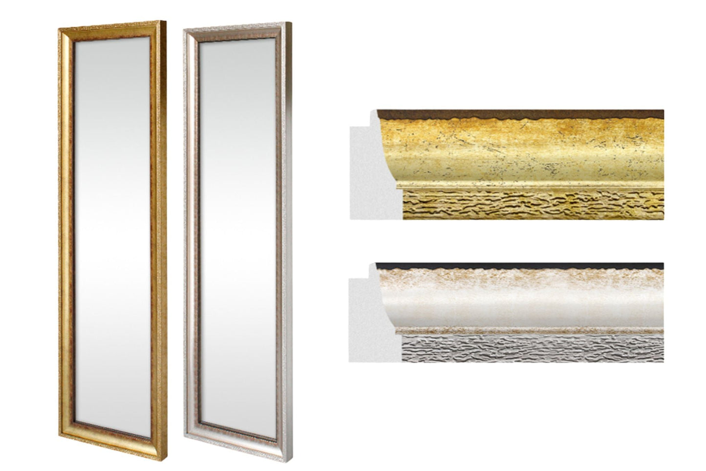 Mirror Wall Vintage Luxe 120x30cm 2 Asstd PDQ