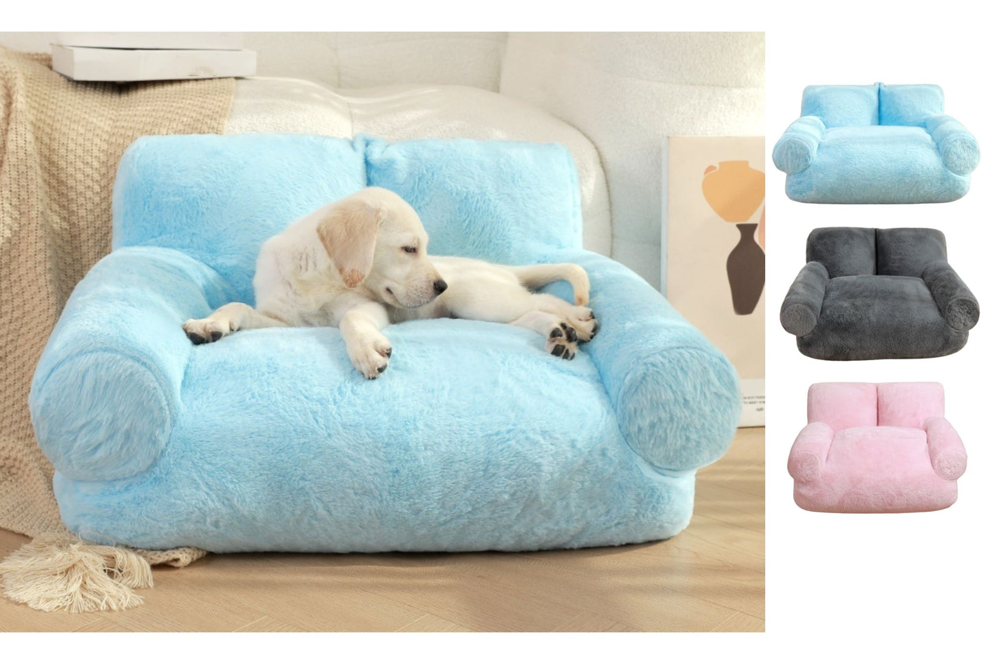 Ultra Comfy Pet Couch 70x55x15cm 3 Asstd