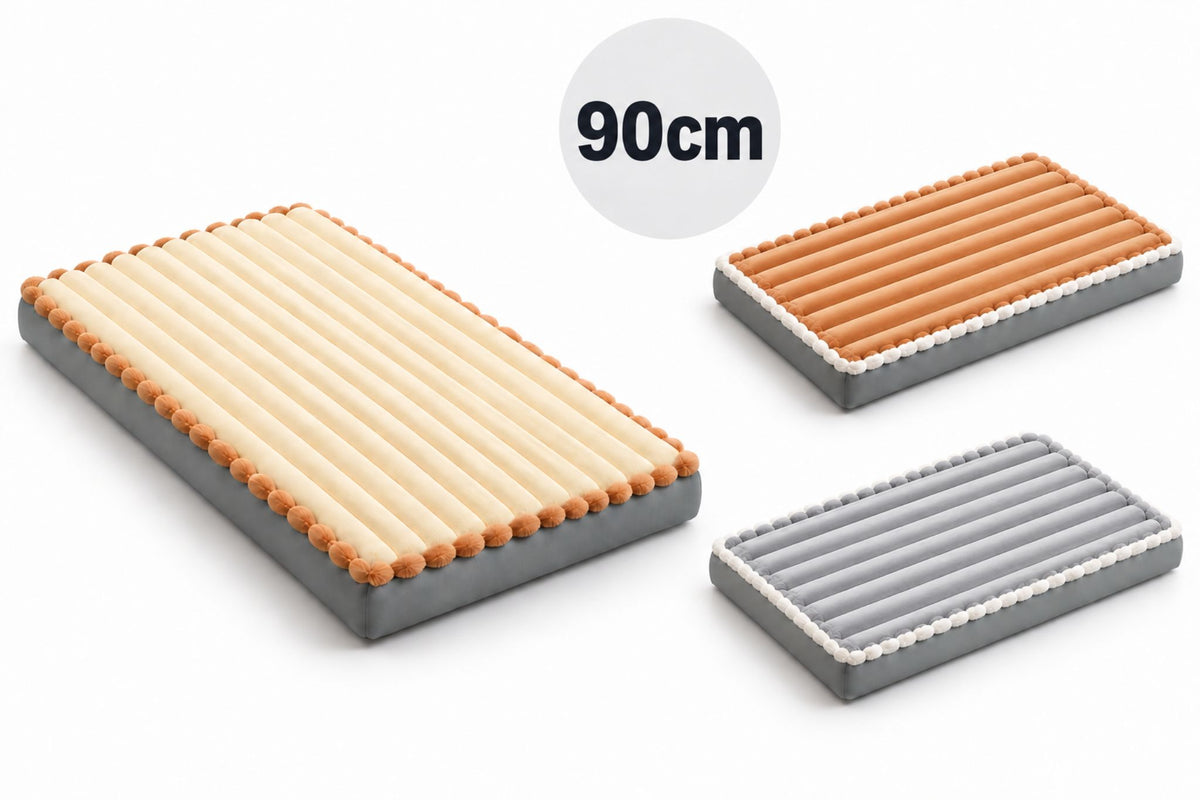 Plush Upper Pet Mattress 90x50x8cm 3 Asstd