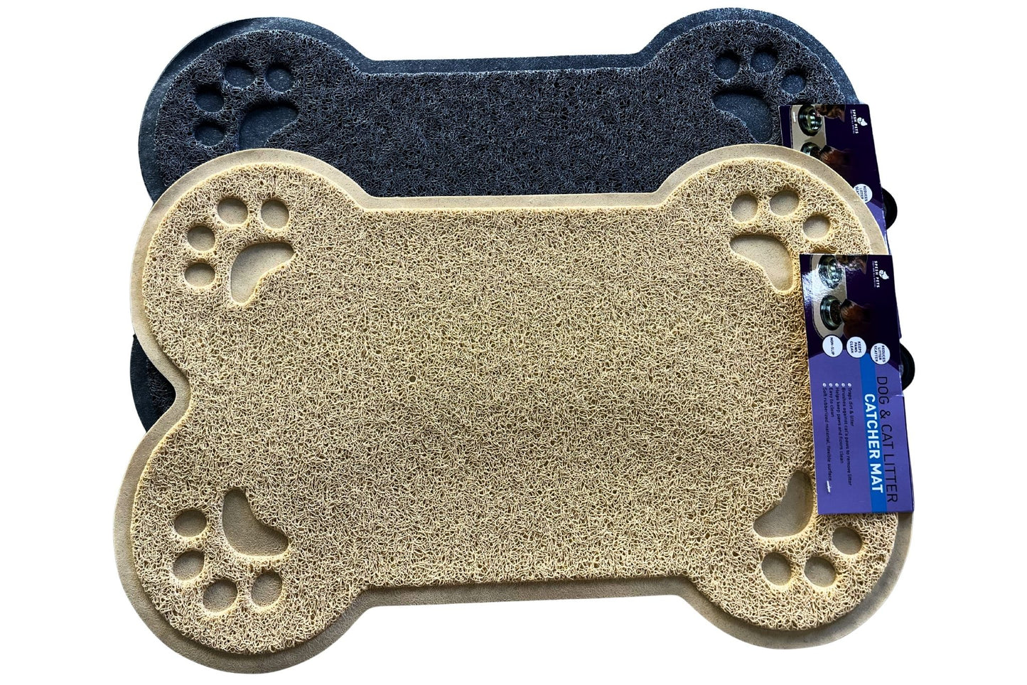 PVC Big Bone Pet Mat 40x60cm 2 Asstd