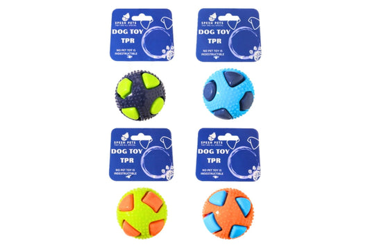 Dog Toy TPR Ball 8.2cm 100g 4 Asstd