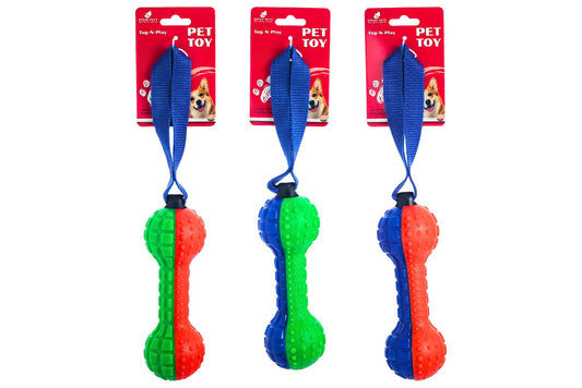 Dog Toy TPR PES Rope 32.7x6cm 3 Asstd