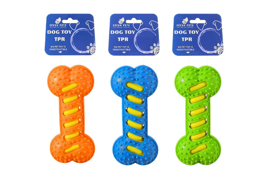 Dog Toy TPR 19.5x9cm 112g 3 Asstd