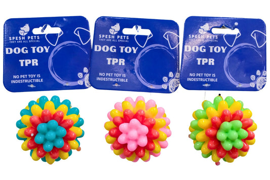 Dog Toy TPR 7cm 130g 3 Asstd