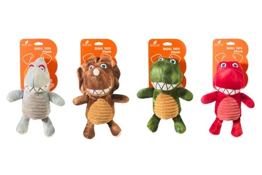Dog Toy Plush 30x15cm 112g 4 Asstd