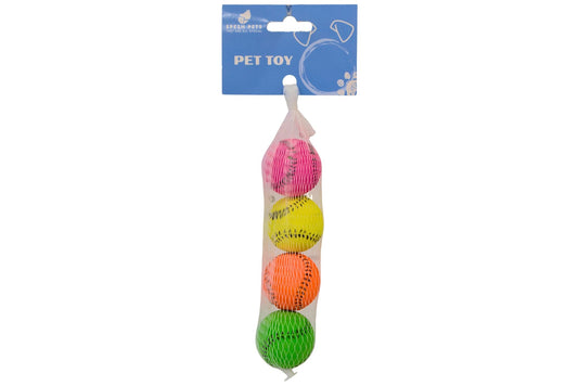Pet Toy Ball 4cm Pk4