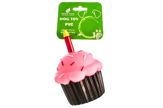 Dog Toy PVC 12.5x10.5cm 100g Cupcake