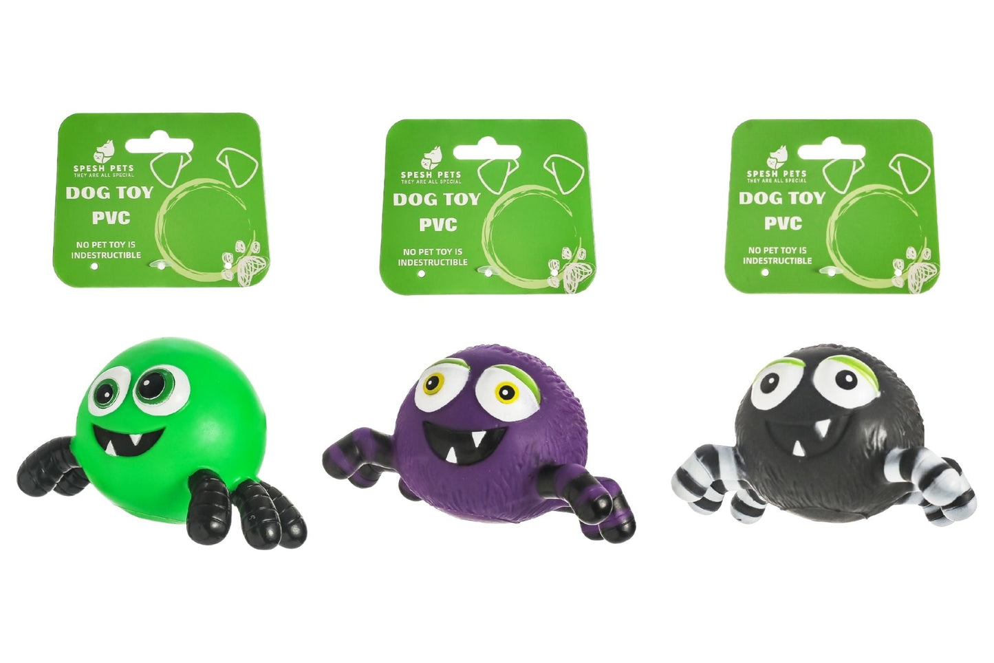 Dog Toy PVC 14cm 76g 3 Asstd