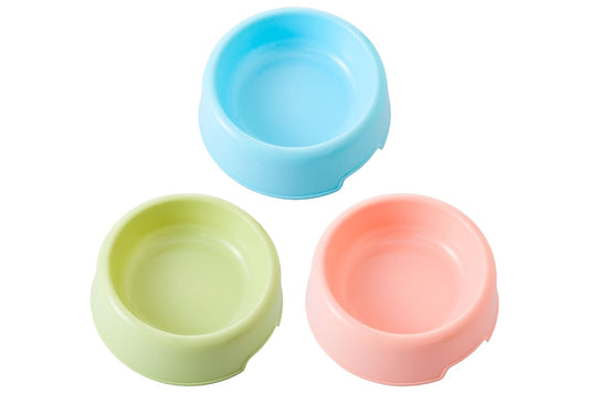 Pet Plastic Bowl 250ml 16x5.5cm 3 Asstd