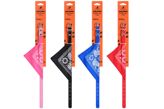 Dog Bandana Collar 1.0x30cm 4 Asstd