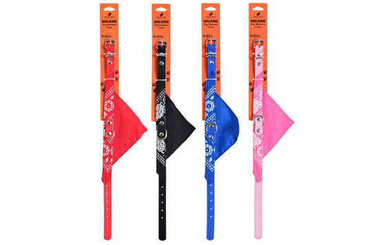 Dog Bandana Collar 1.5x38cm 4 Asstd