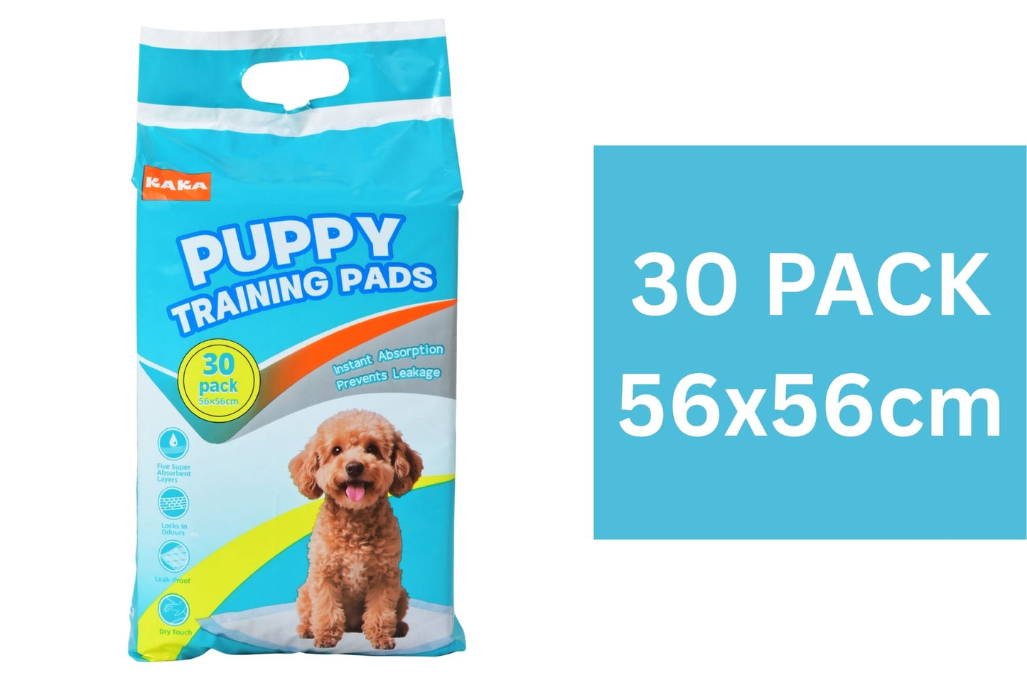 Puppy Training Pads 56x56cm 30pk
