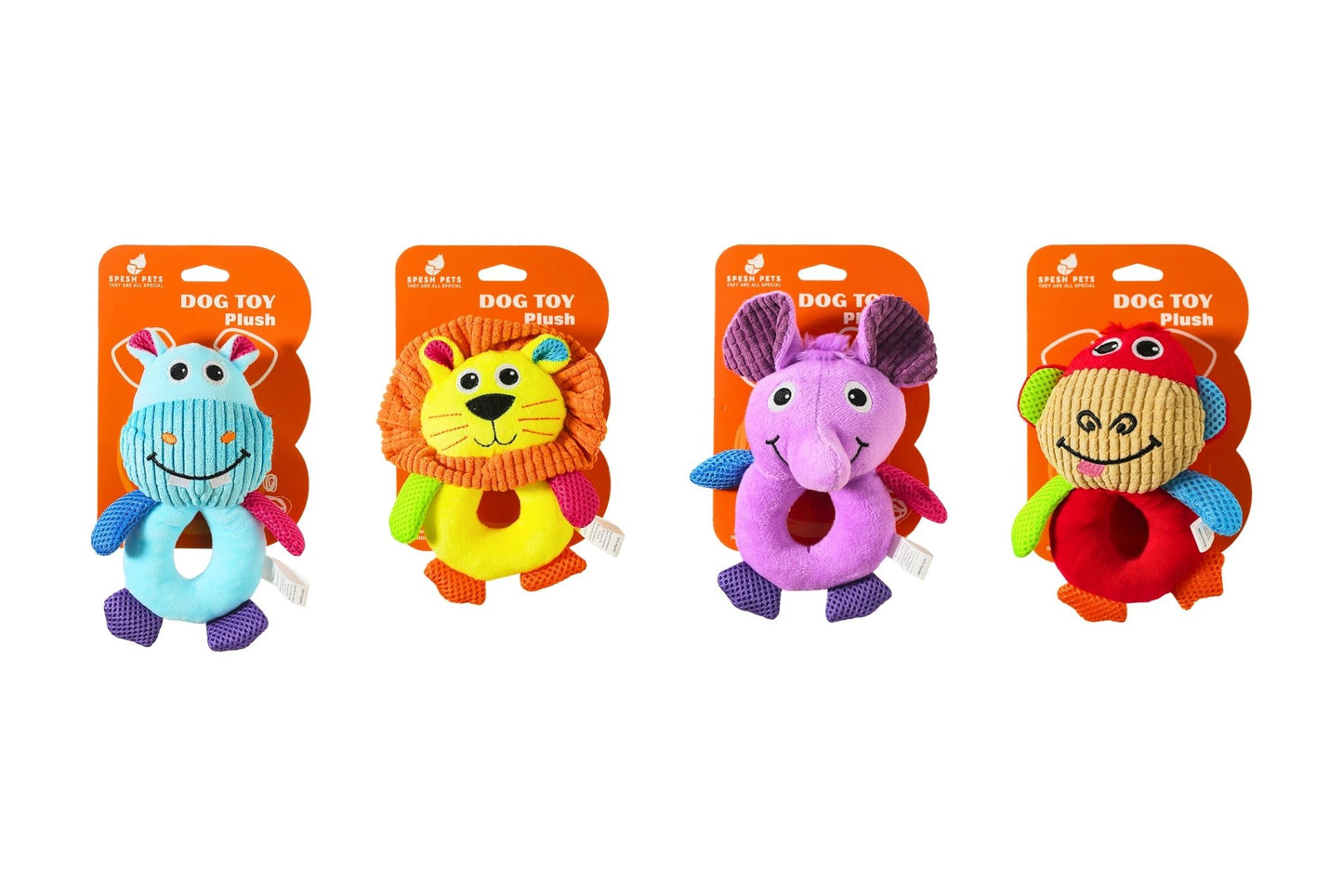 Pet Plush Toy 16x9cm 4 Asstd