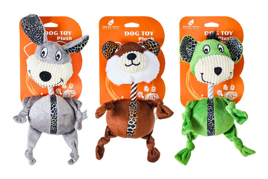 Pet Plush Toy 18x28cm 3 Asstd