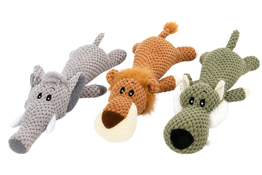 Pet Plush Toy 35x9cm 3 Asstd