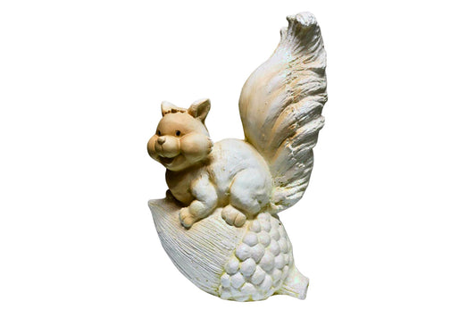 Squirrel Grove White 43x16x18cm