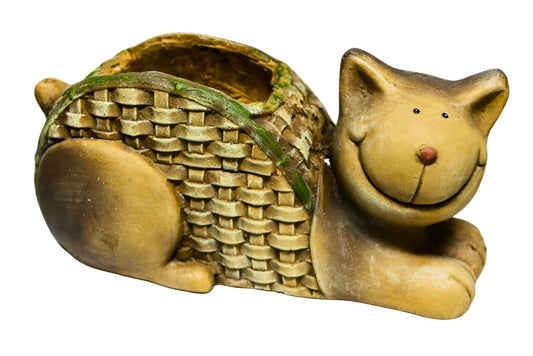 Braid Cat Planter 41x18x18cm