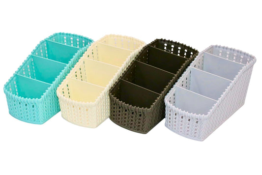 Rattan Basket 19x8x10.5cm 4 Asstd