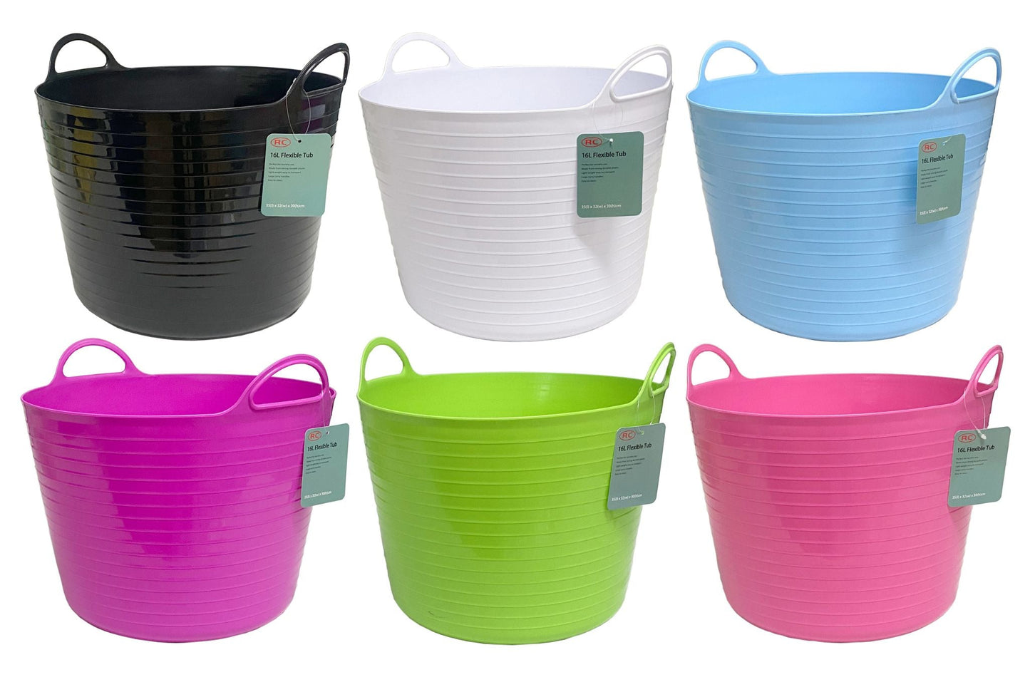 Flexi Storage Tub 16L 6 Asstd
