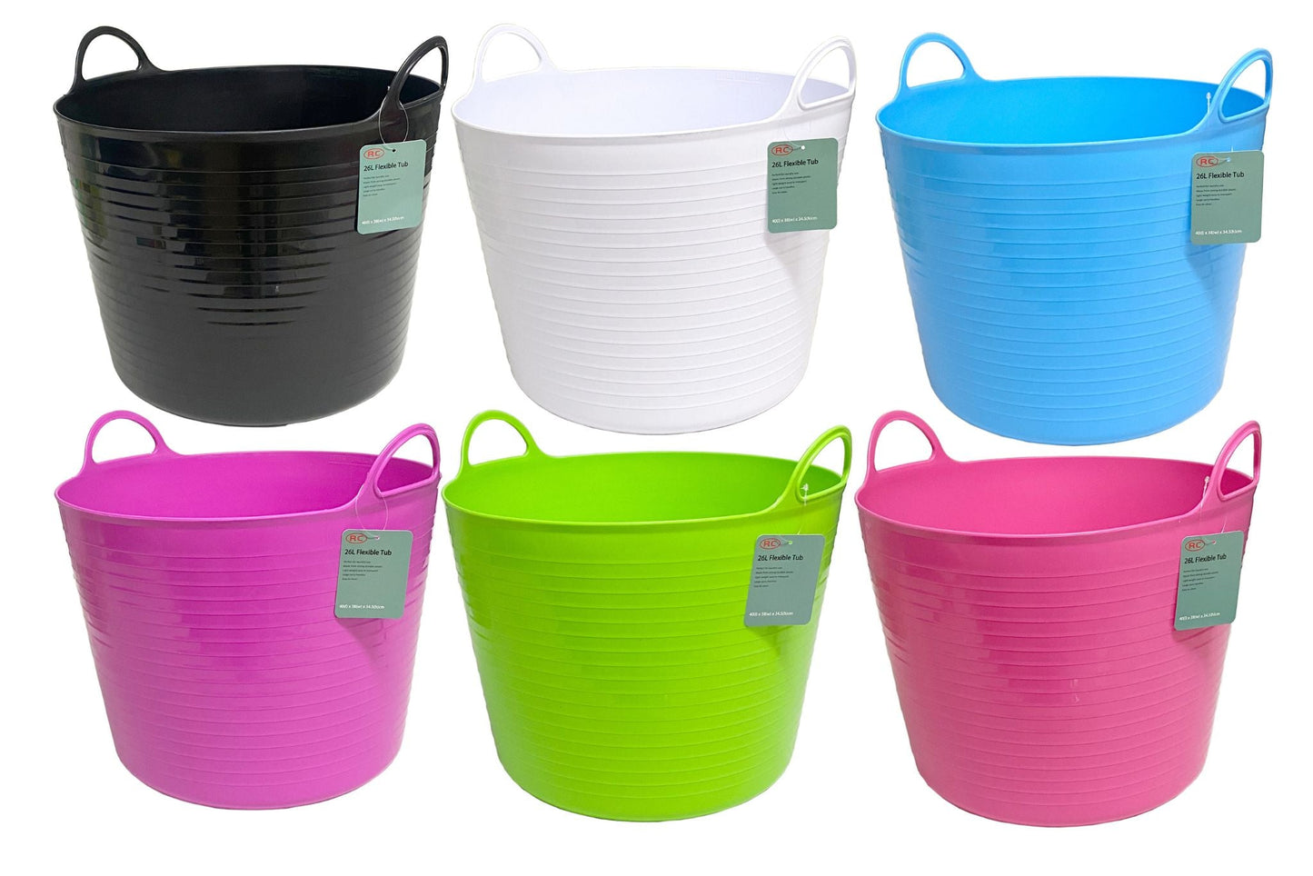 Flexi Storage Tub 26L 6 Asstd
