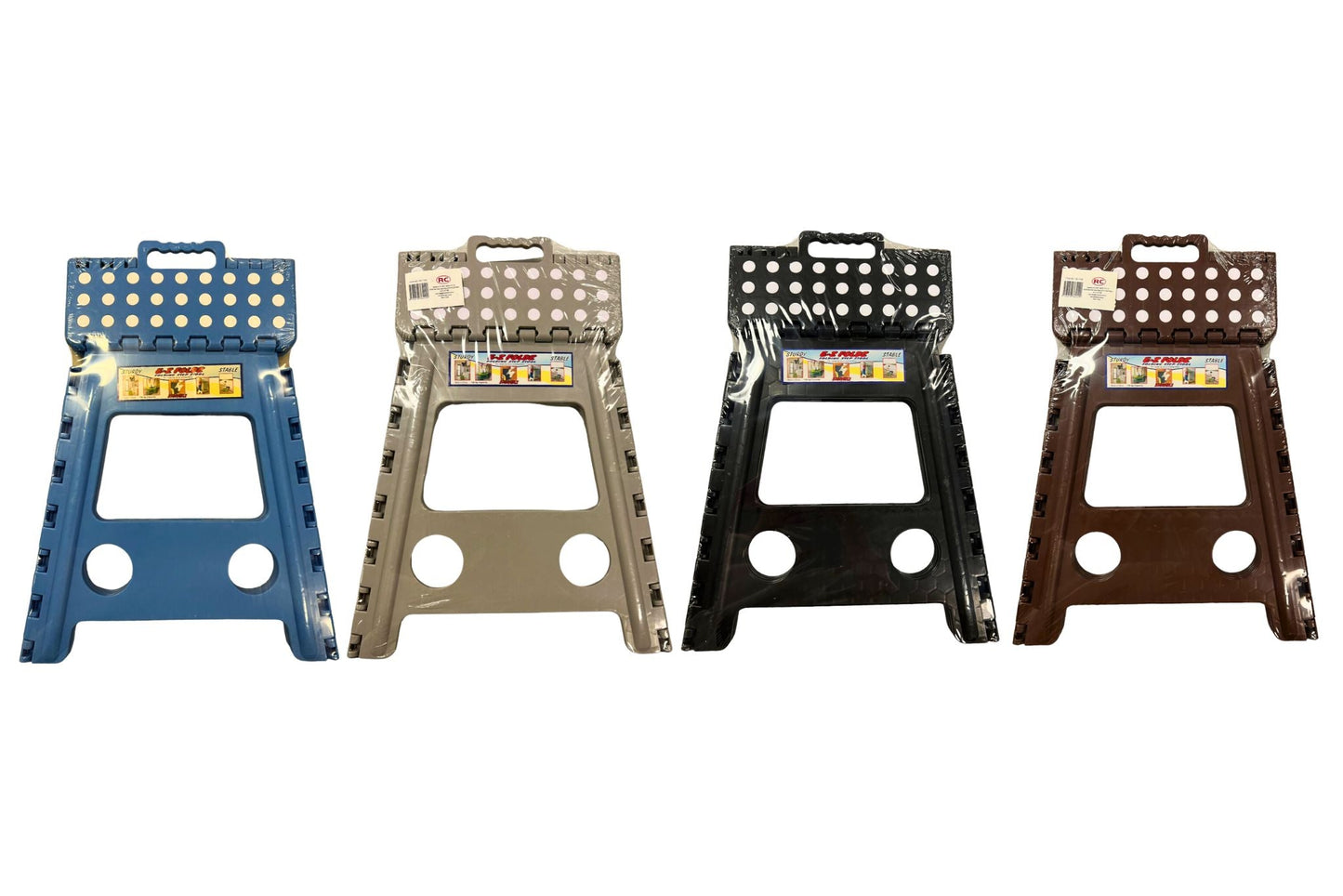 Folding Stool - Large  39cm 28x21x39cm 4 Asstd