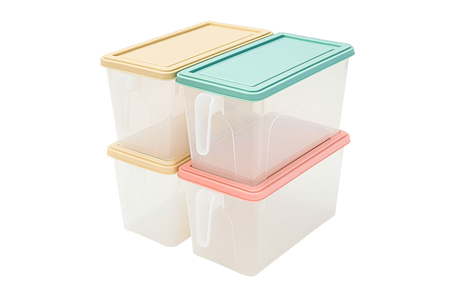 Fridge Container w/Handle 5L 31x15.5x16cm 3 Asstd