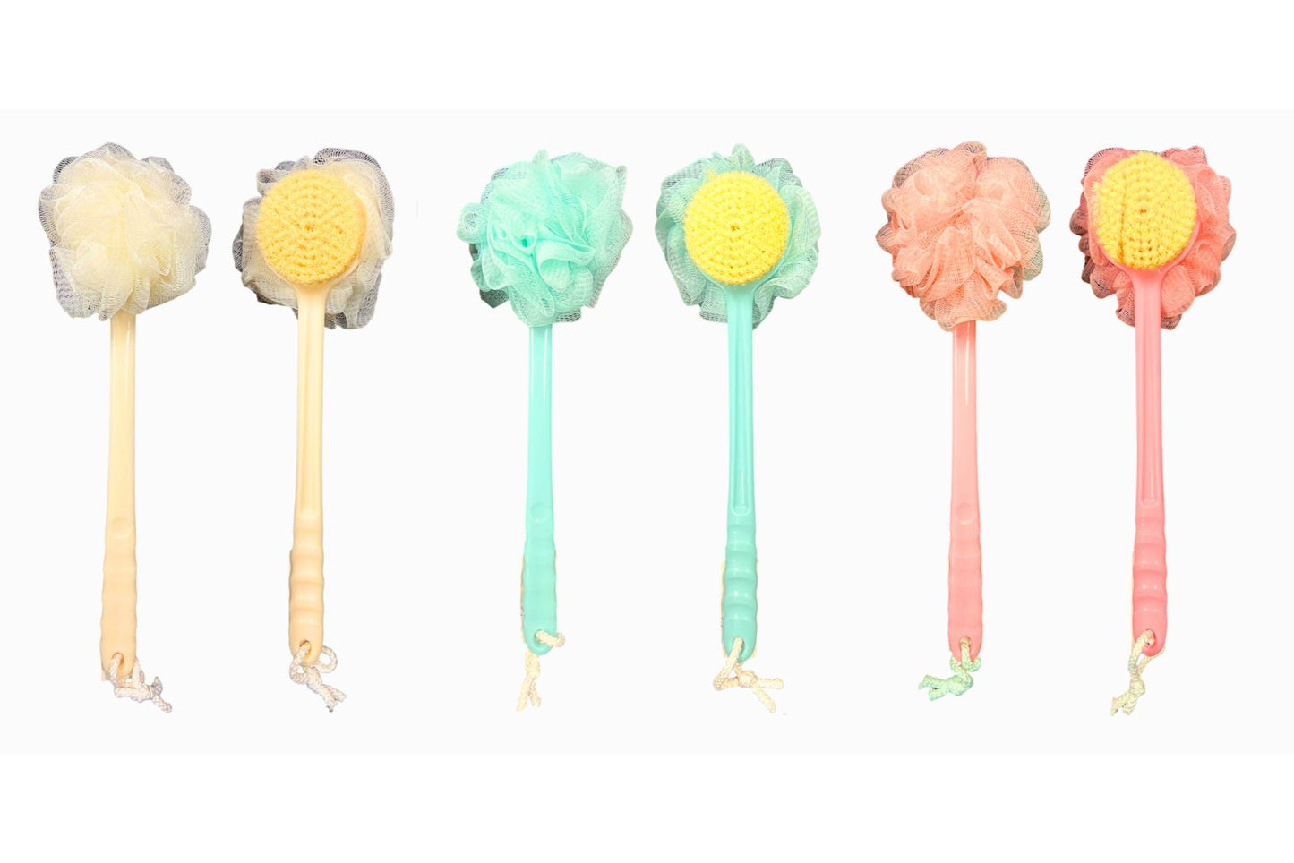 Double-sided Bath Brush 39cm 3 Asstd