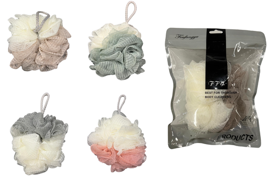 Two-Tone Bath Ball 4 Asstd