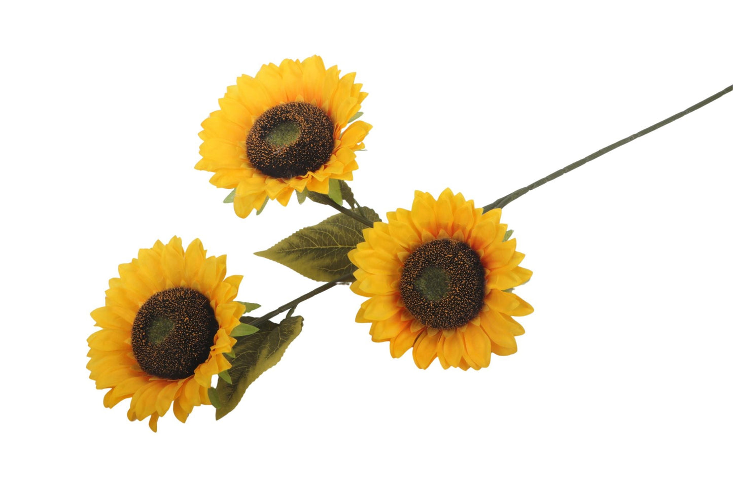 Single Stem 3 Heads Sunflower 90cm