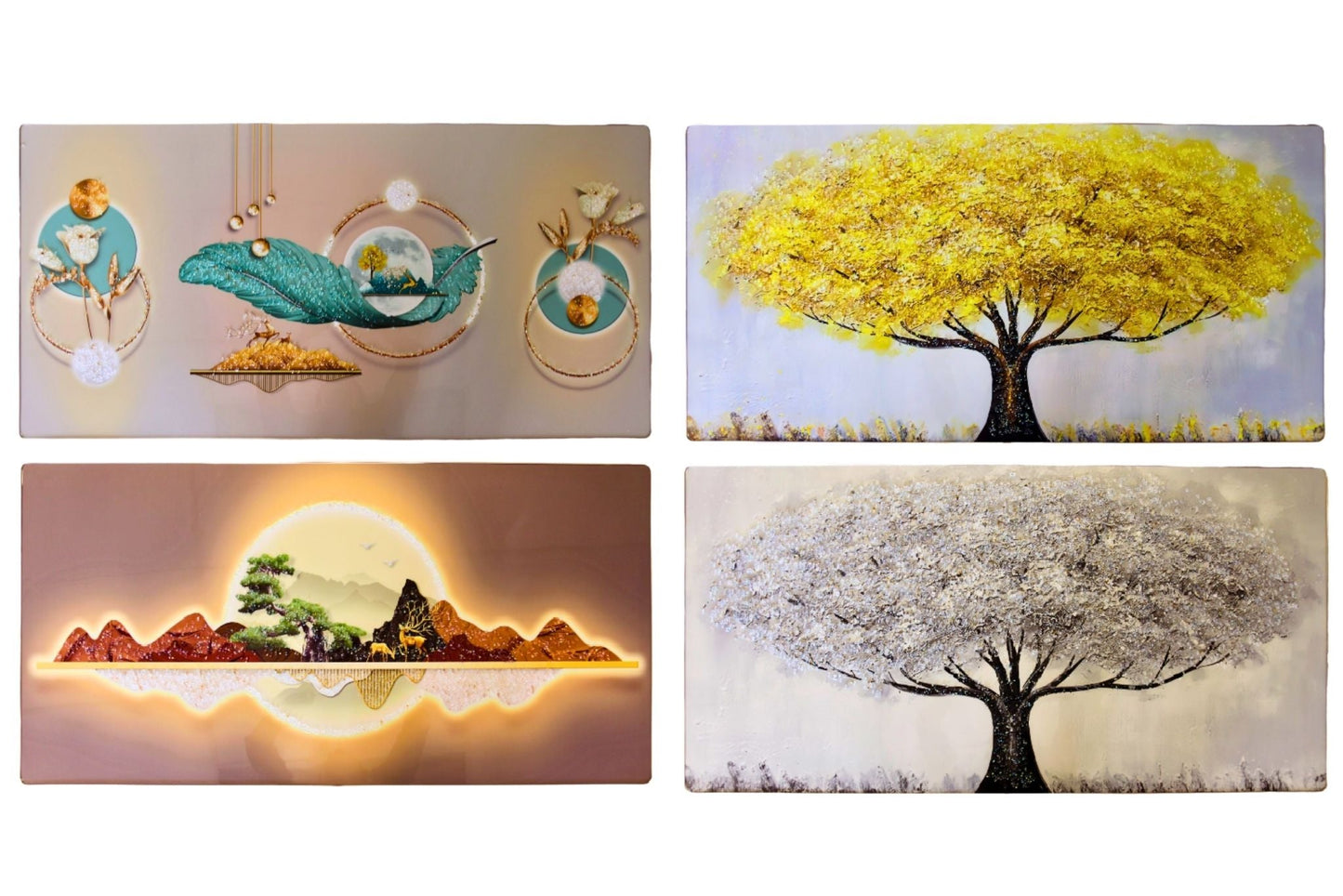 Diamond Wall Art 120x60cm 4 Asstd