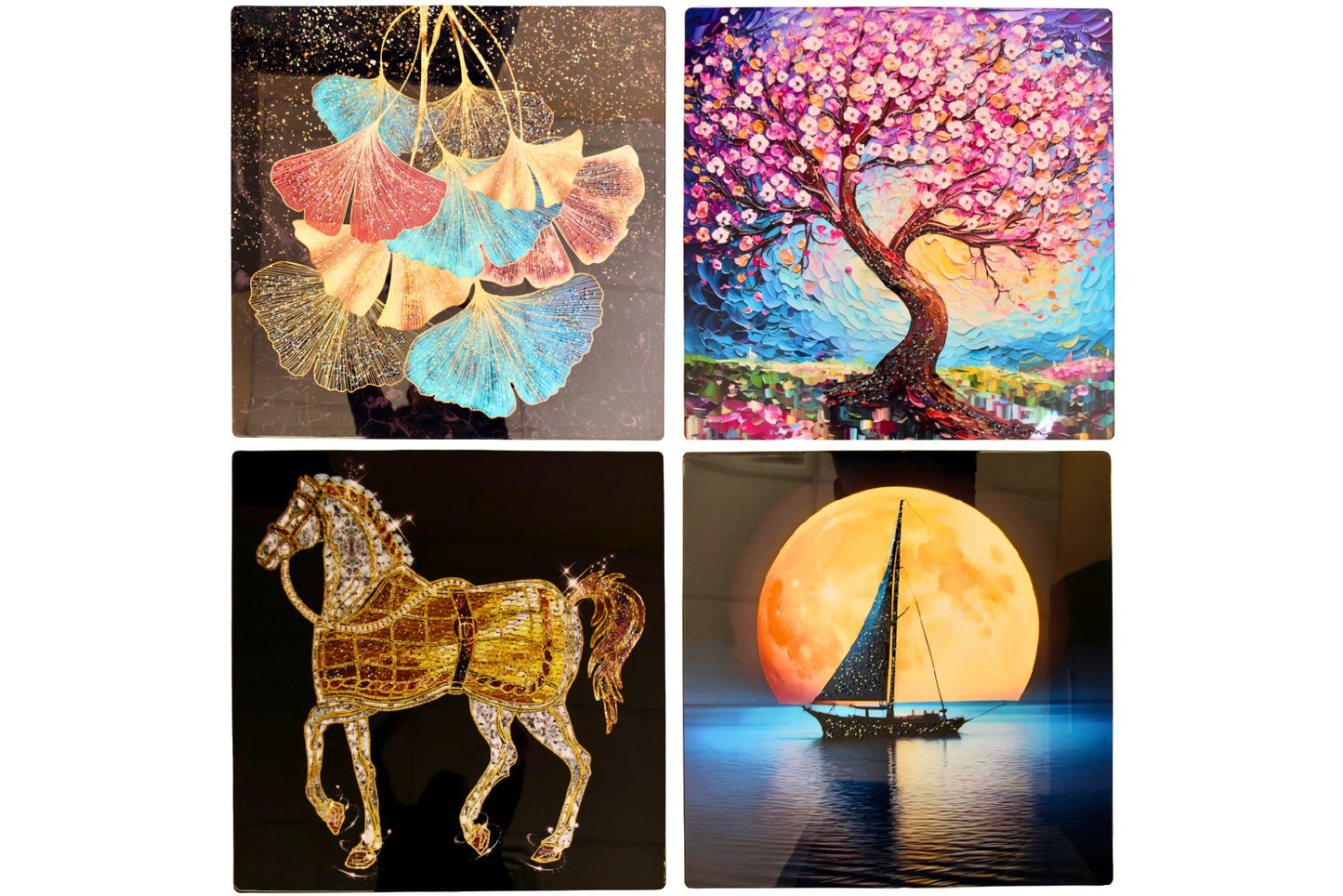 Diamond Wall Art 80x80cm 4 Asstd