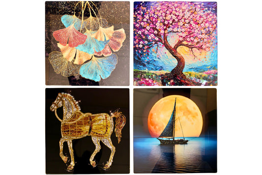 Diamond Wall Art 80x80cm 4 Asstd