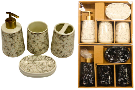 Ceramic Bathroom 4pcs Set 2 Asstd