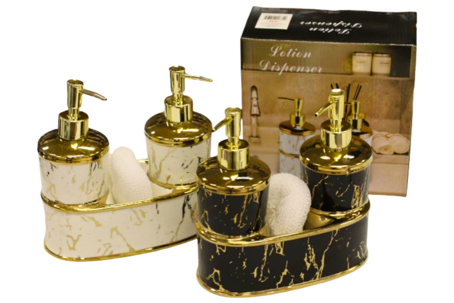 Ceramic Soap Dispenser Set 2 Asstd