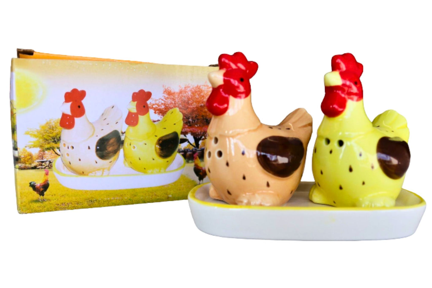 Ceramic S&P Shaker Set - Rooster