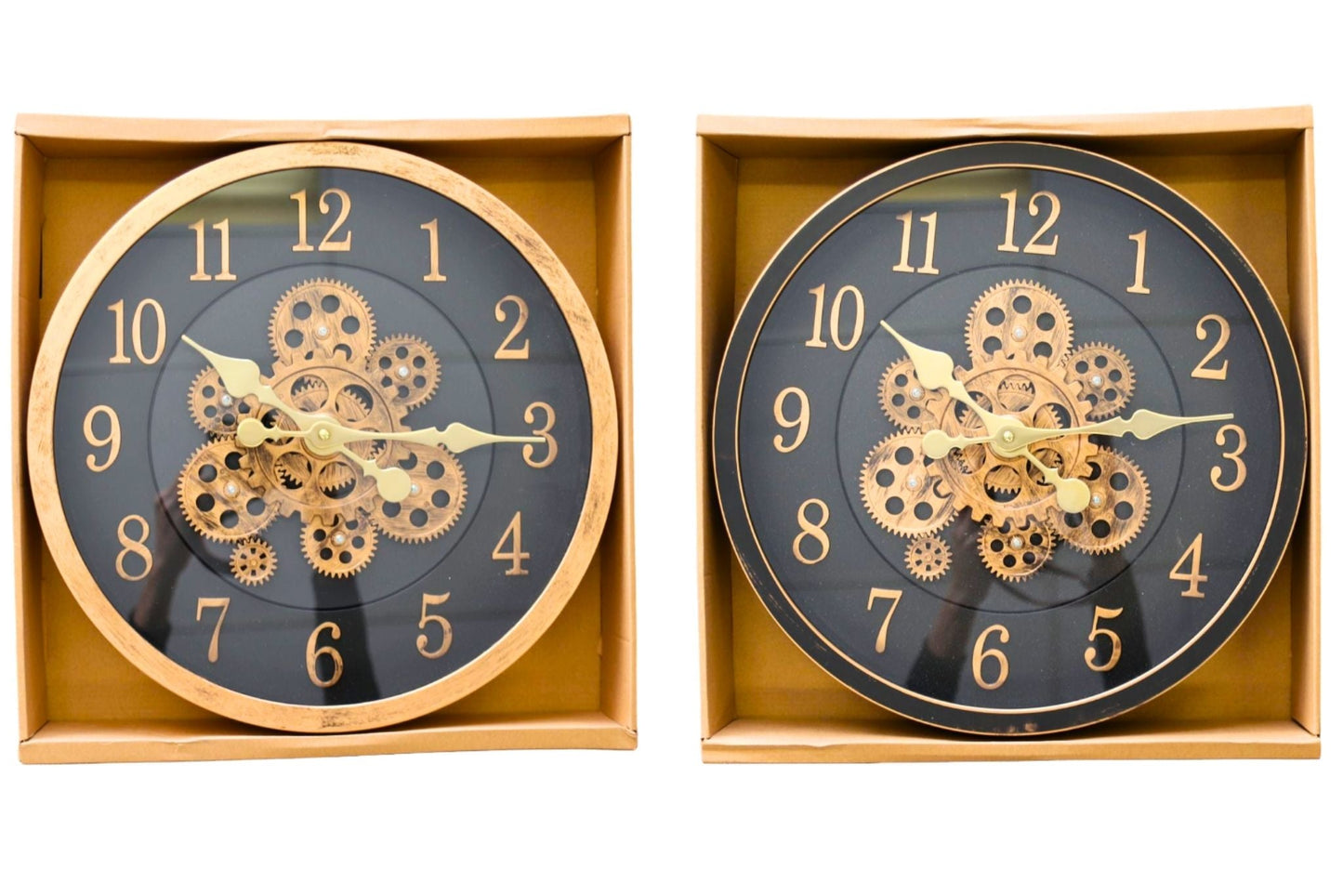 Clock Wall - Moving Gear 40cm 2 Asstd
