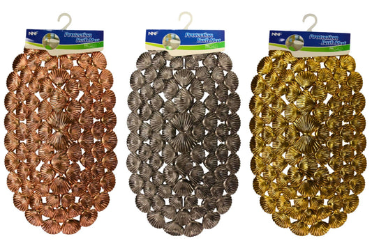 Bath Mat PVC Non Slip w/Suction Cups 67x37cm 3 Asstd